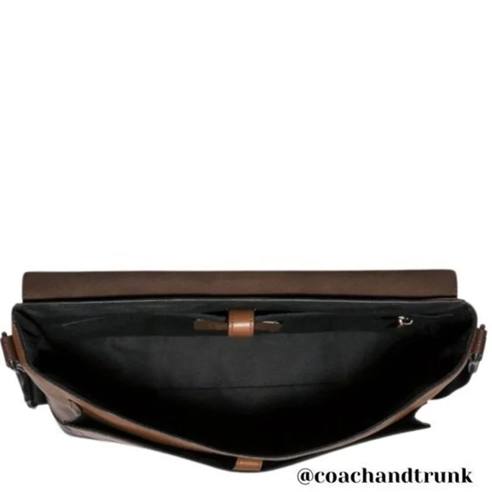 COACH Leather Hudson Tobacco and Mahogany Messenger / Laptop Bag NWT